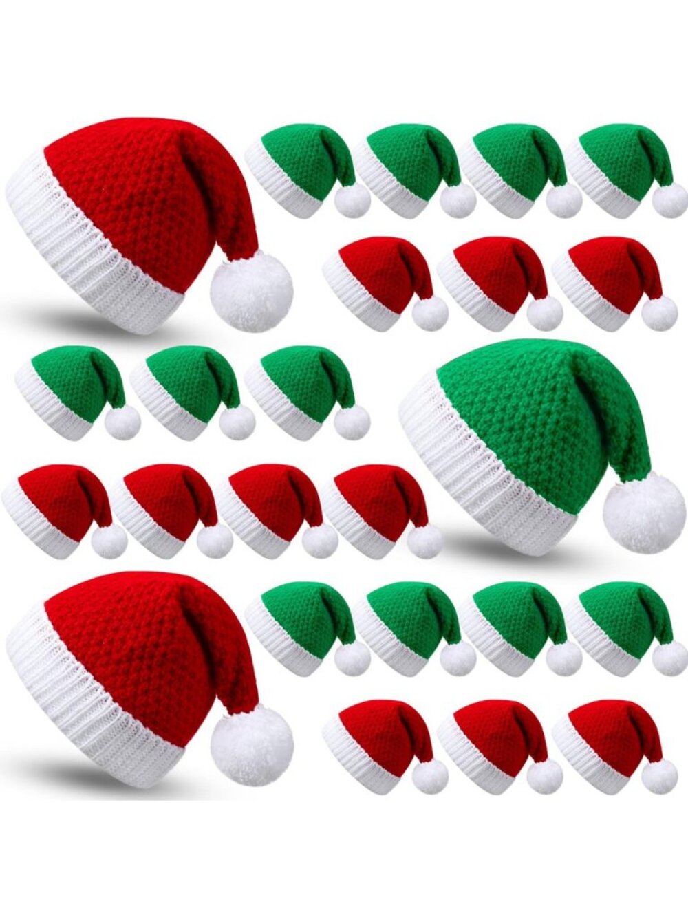 Cozy Christmas Knit Santa Hats for Adults | Festive Holiday Accessories